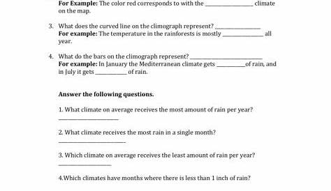 10+ Reading A Climate Map Worksheet - Reading - Printable-sheets.com
