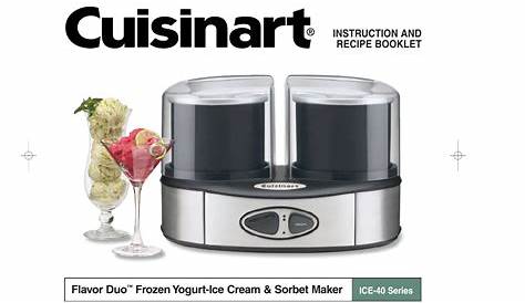 Cuisinart ICE-40 User Manual | 16 pages | Original mode | Also for: ICE