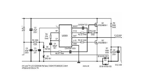 havells electronic ballast circuit diagram