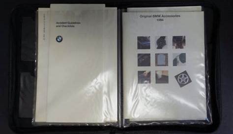 1994 Bmw 5 Series Owners Manual Handbook. Bmw Owners Manual Set. #BMW