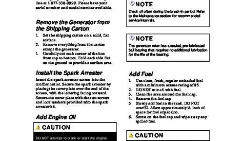 champion 4500 generator manual