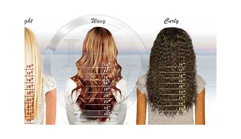 Hair Length Chart for Lace Front Wigs