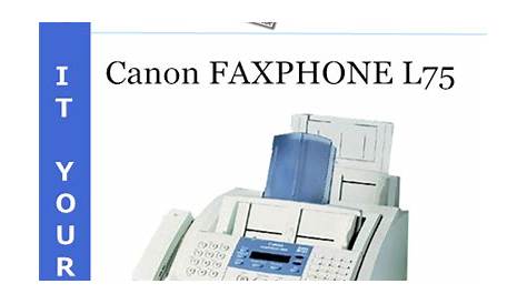 Canon FAXPHONE L75 Service Repair Manual – PDF Download