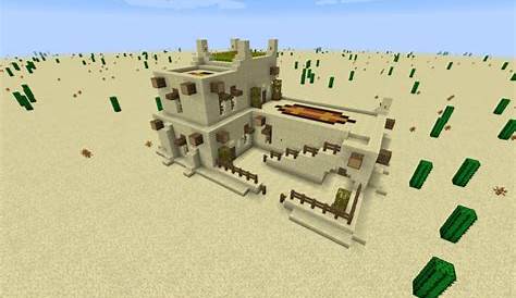 Schematic: Desert Medium House, 3 Dwellings Minecraft Map