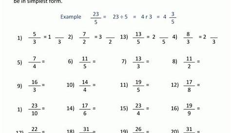 fraction worksheet for 7th grade