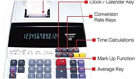 Sharp EL-1197PIII Calculator download instruction manual pdf