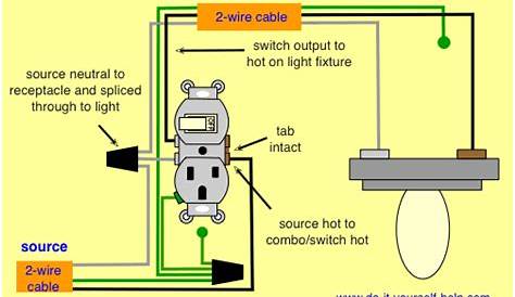 combination switch receptacle wiring diagram | wiring diagram, combo switch | Home Wiring