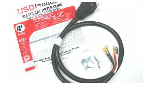 dryer power cord 4 prong