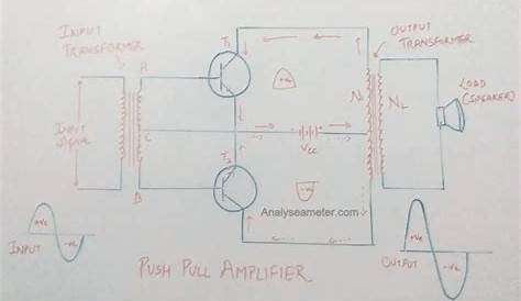 push pull audio amplifier circuit diagram