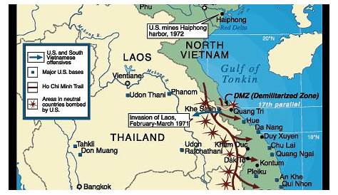 The Vietnam War Map 1969-1975 by Maps.com from Maps.com -- World’s