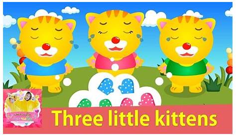 three little kittens nursery rhyme printables