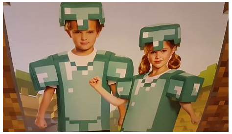 Minecraft Diamond Armor Costume and Torch Review - YouTube