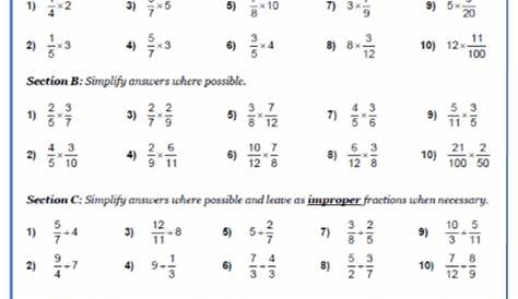 fraction multiplication worksheet grade 7