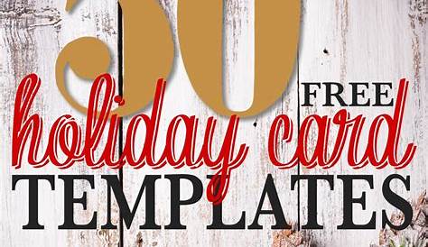 50 + Free Holiday Photo Card Templates - Moritz Fine Designs