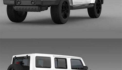 Download Jeep Wrangler Unlimited Altitude 2014 3D model - DesireFX.COM