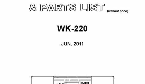 casio wk-220 manual