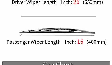 honda accord 2010 wiper blades size
