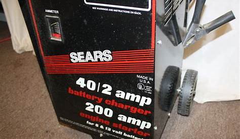 sears auto battery charger