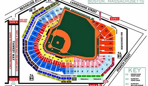 fenway seating chart for concerts