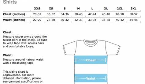 india size chart t shirt