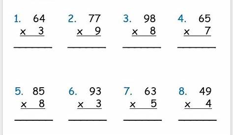grade 3 multiplication worksheets
