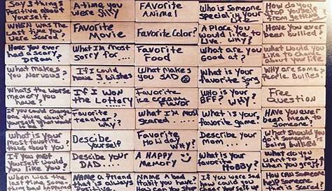Jenga Counseling. I added a bunch of questions to the Jenga blocks in order to … | School