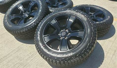 20" Dodge Ram 1500 OEM 2021 LIMITED Black Wheels NEW and Falken Wildpeak A/T3W Tires | 02676 | 02723