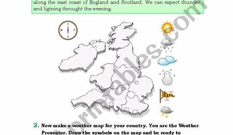 Weather forecast - ESL worksheet by gilraen89