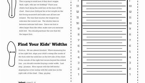 Printable Foot Measurer