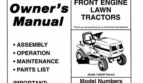 yardman 42-inch riding mower manual