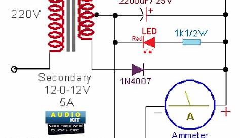 car battery charger circuit schematic diagram