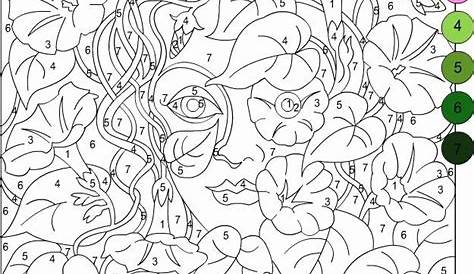 numbered coloring pages for adults