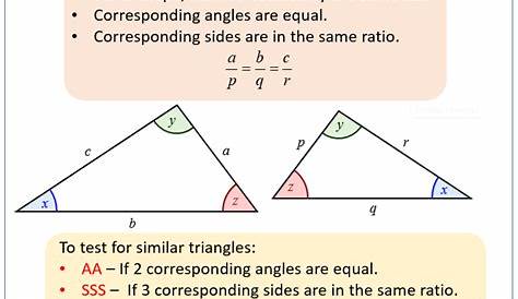 Geometry Similar Triangles Worksheet