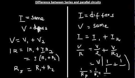Difference between Series and parallel circuits - YouTube