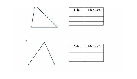 measuring angles of a triangle worksheet