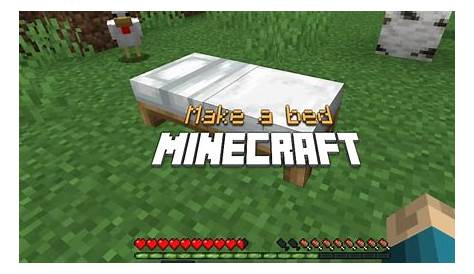 making a bed in minecraft