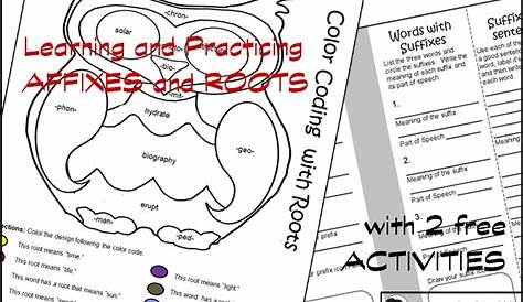 Learning and Practicing Affixes and Roots – with 2 Free Activities