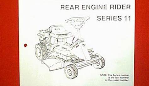 SNAPPER REAR ENGINE RIDING MOWER SERIES 11 PARTS MANUAL | eBay