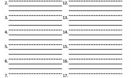 Free Printable Numbered Lined Paper - Printable Templates