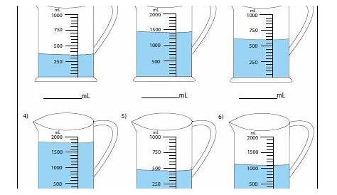 Reading Jug Worksheets Capacity Liquid Volume | Capacity worksheets