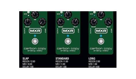 The MXR Carbon Copy Analog Delay Guitar Pedal, Settings, Demo | full in