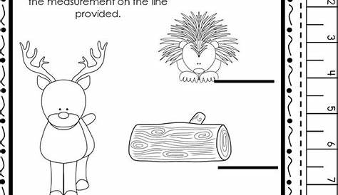 10 Printable Measuring With a Ruler Worksheets. Preschool-1st | Etsy