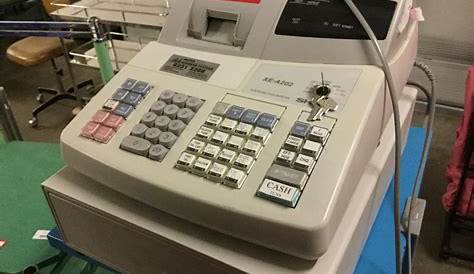 Cash Register, Sharp XE-A202 With Key, Not Tested