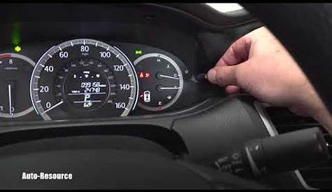How to reset maintenance light 2013 Honda Accord - YouTube