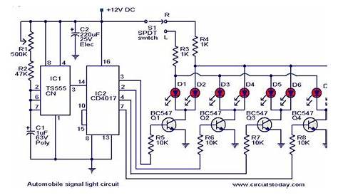 turn signal light circuit diagram