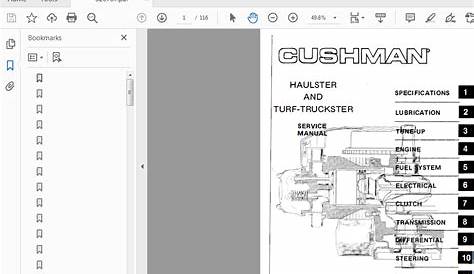 Cushman 826767 Haulster & Turf-Truckster Service Manual - PDF DOWNLOAD