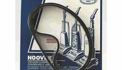 hoover vacuum cleaner belt size chart