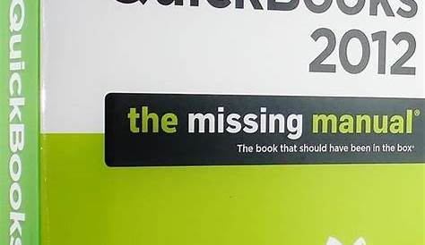 quickbooks missing manual