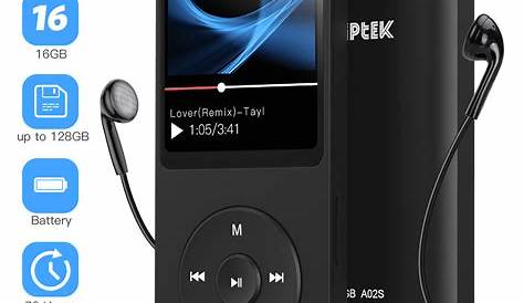 agptek a02s 16gb mp3 player,lossless sound music player with micro sd