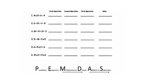 Order Of Operations worksheet by Math Lady | Teachers Pay Teachers